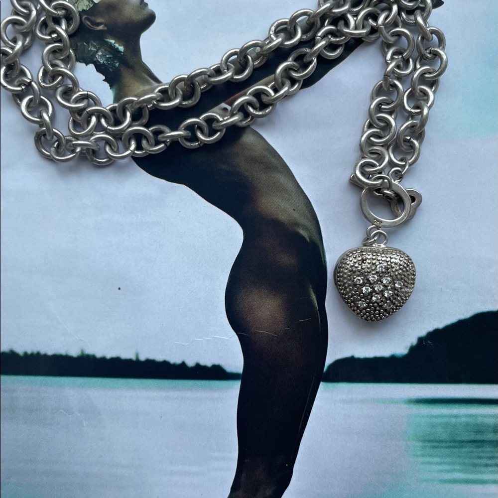 925 solid! sterling necklace substantial weight/heavy